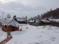 Russland, Baikalsee, Mittagsstop an der alten Baikaleisenbahn