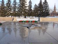 Russland, Baikalsee, Irkutsk, ewige Flamme