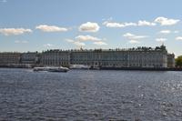 Blick auf den Winterpalast, das Hauptgebäude der Eremitage