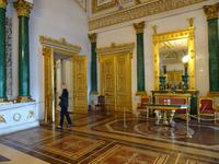 Eremitage - Winterpalast, Malachit-Zimmer