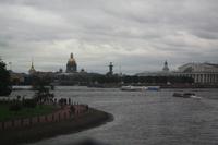 Blick von der Haseinsel auf die Isaakskathedrale und Admiralität