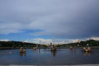 Mescheumnyj-Fontäne im Oberen Garten des Peterhofs