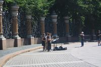 Straßenmusikanten an der Isaakskathedrale