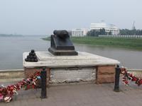 Omsk, Zusammenfluss von Om und Irtysch