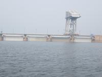 Staumauer des Kraftwerks Krasnoyarsk