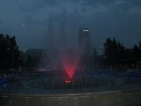 Fontänenspiel in Krasnoyarsk