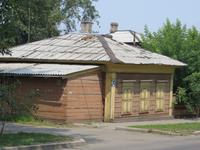 Holzhäuser in Irkutsk