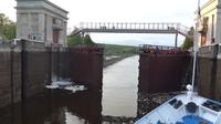 Rußland, Schleuse am Moskva- Wolga-Kanal