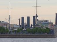Rußland, St. Petersburg, Panzerkreuzer Aurora