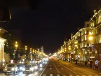 Lichterfahrt durch St. Petersburg , Newski Prospekt