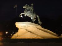 Lichterfahrt durch St. Petersburg, Denkmal Peter des Großen