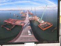 Plakat Brückenbau zur Krim