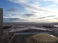 der direkte Blick vom Hotel aus auf den Finnischen Meerbusen