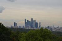 Moskau - Blick von den Sperlingsbergen auf das neue Bankenviertel