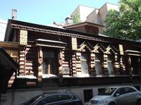 typisches Holzhaus am Arbat