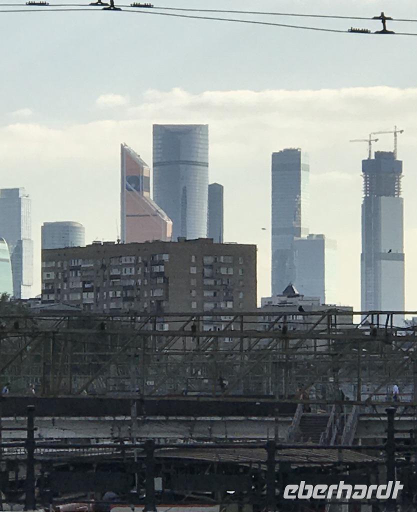 Moskau: Wolkenkratzer in der Moskau City
