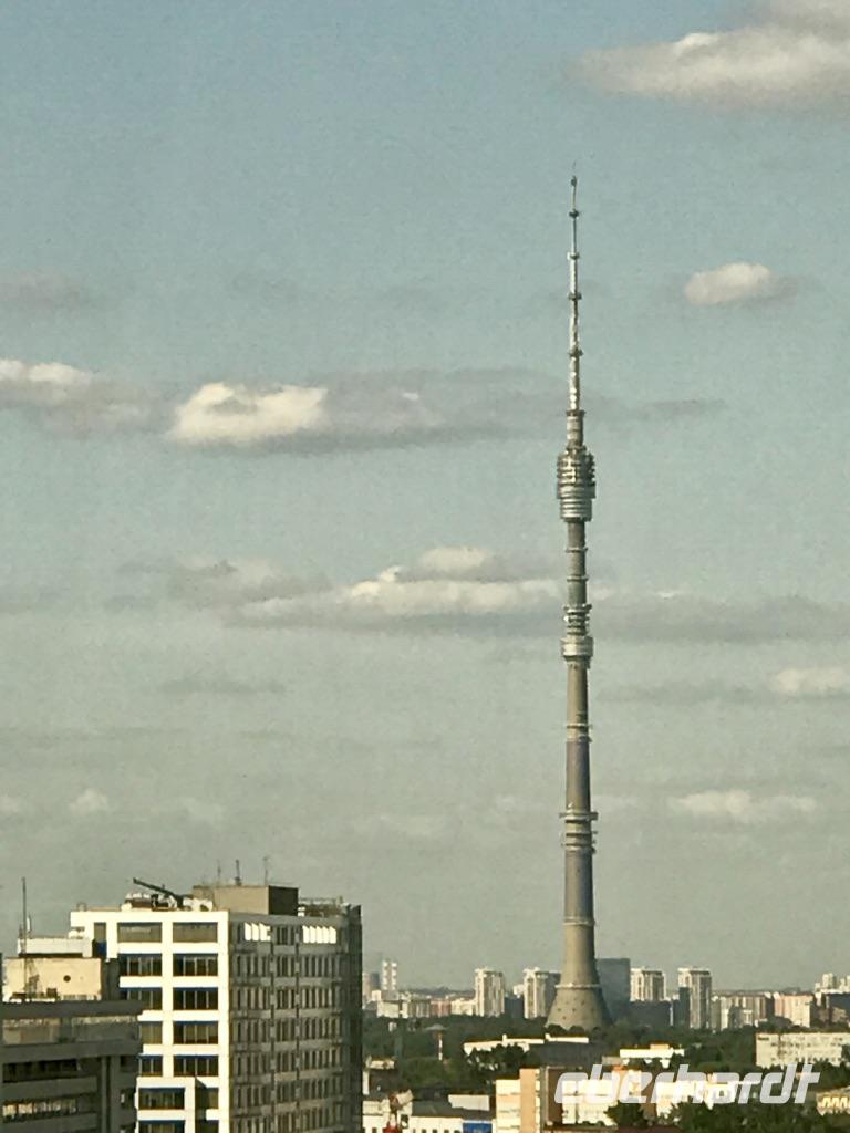 Moskau: Der Fernsehturm Ostankino