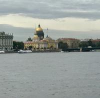 St. Petersburg: Blick auf die Stadt vom Fluß Newa aus