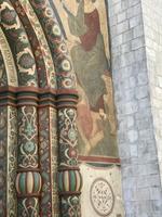 Moskau: Auf dem Schlossplatz im Kreml, Details der Kirche