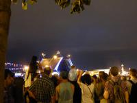 Nächtliches Spektakel.