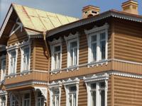 Russisches Holzhaus.