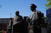 Am Nowodewitschi-Friedhof (Neujungfrauenkloster) in Moskau