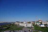 Blick vom Kasaner Kreml auf den Fluss Kasanka und das Ministerium für die Landwirtschaft