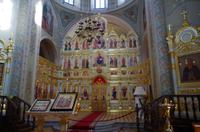 die Ikonostase in der Muttergottes-Kathedrale