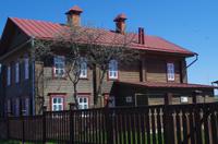 ein typisches Holzhaus in Swijaschsk