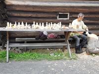 Wolga Kreuzfahrt, Insel Kishi, Schnitzer