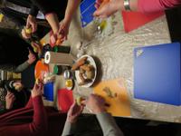 Vorbereitungen zum Salat 