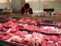 Fleischtheke in der Markthalle