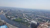 Moskau, Moscow City, Blick vom Federation Tower