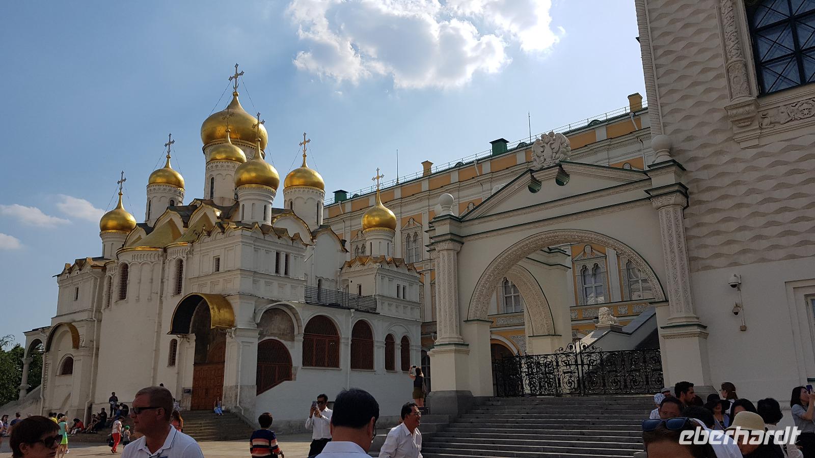 Moskau, Kreml, Mariä Verkündigungs Kathedrale und Facetten Palast