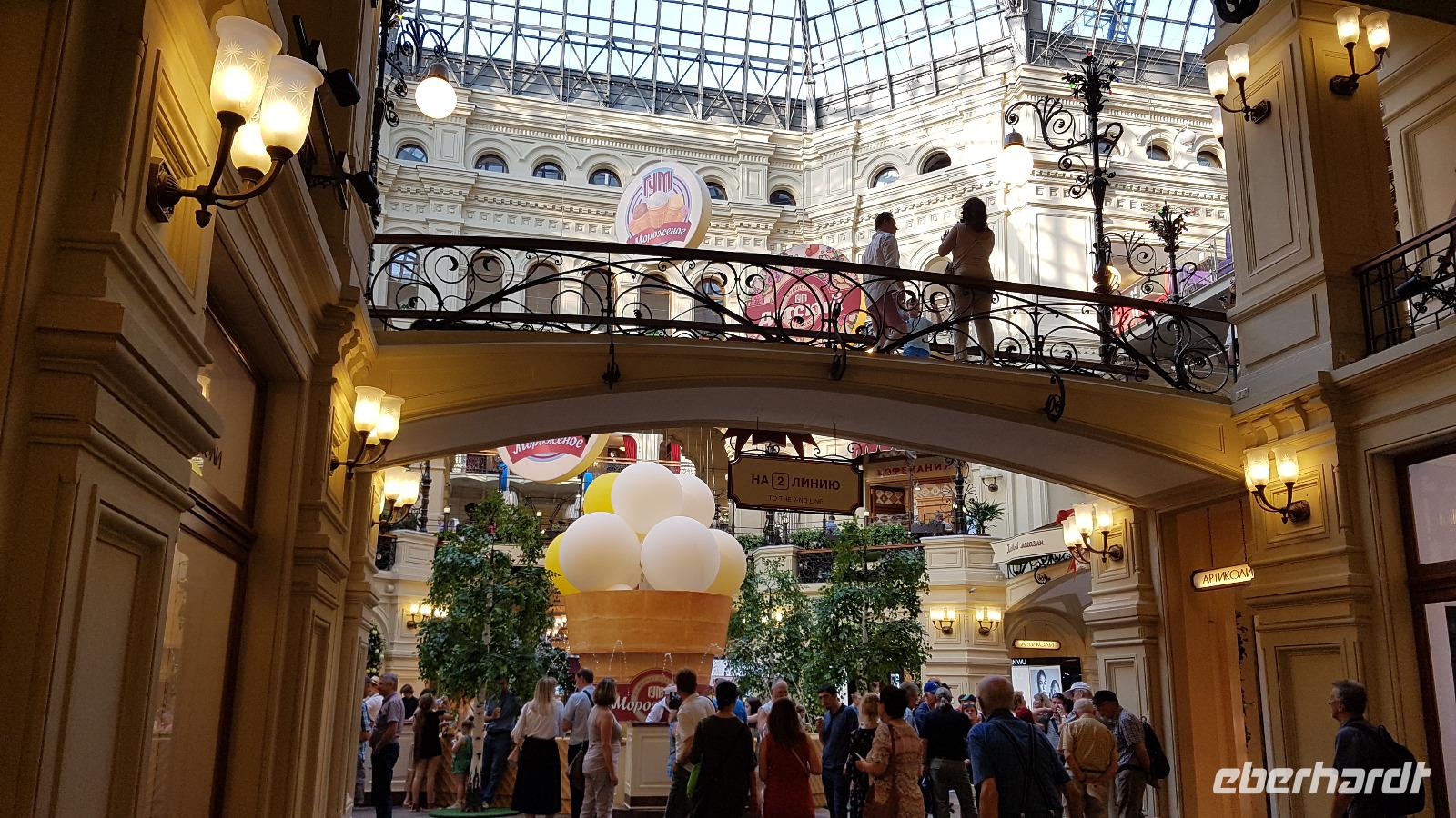 Moskau, Roter Platz, Kaufhaus GUM