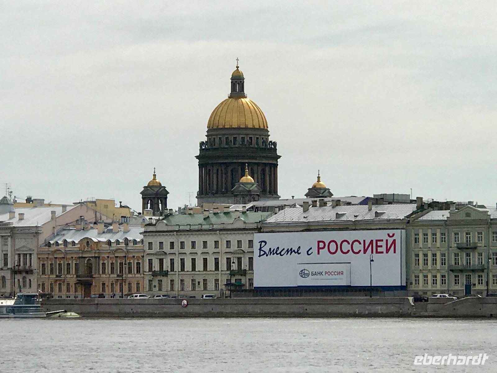 2. Tag Stadtrundfahrt -Blick auf die Isaakskathedrale