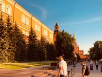 Die Kremlmauer zum Alexandergarten