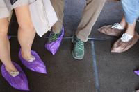 Zur Sicherheit des kostbaren Parketts