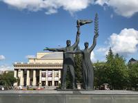 Novosibirsk: Am Leninplatz