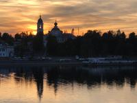 Sonnenuntergang von der Wolga