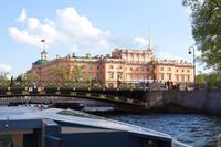 Bootsfahrt auf der Newa