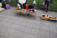 ein typischer Gemüsestand am Straßenrand in Twer