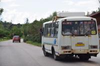 ein typischer Linienbus in Russland