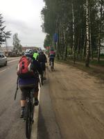 Auch durch den turbulenten russischen Verkehr mussten wir.