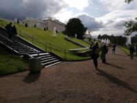 St. Petersburg,Peterhof, Führung im unteren Park
