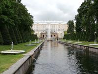 St. Petersburg,Peterhof, Führung im unteren Park