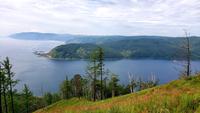 Blick vom Tschersky Felsen auf den Baikalsee
