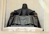 Dschingis Khan Denkmal am Parlament