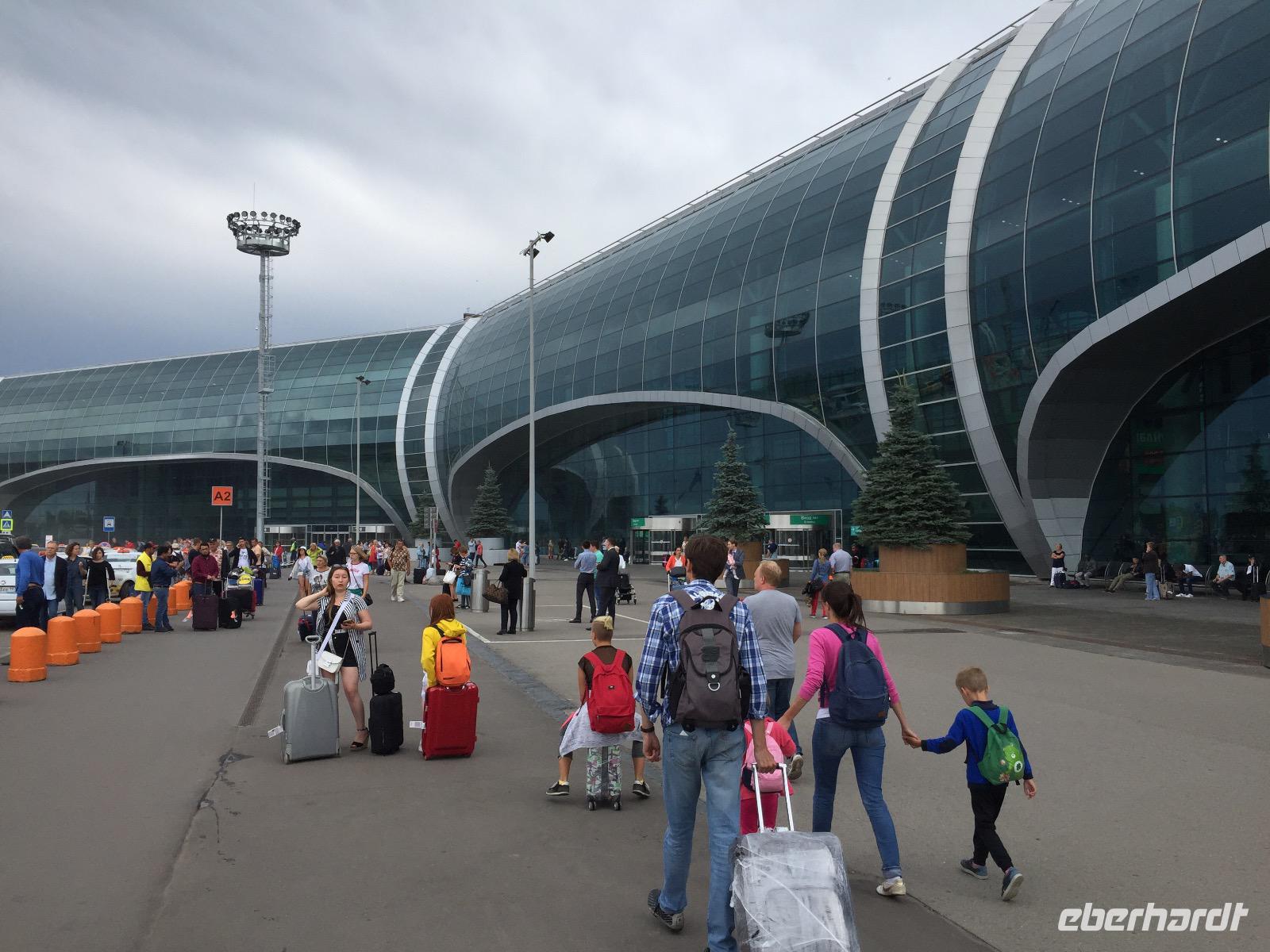 Ankunft Flughafen Moskau 
