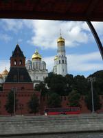 Der Kreml in Moskau vom Schiff aus